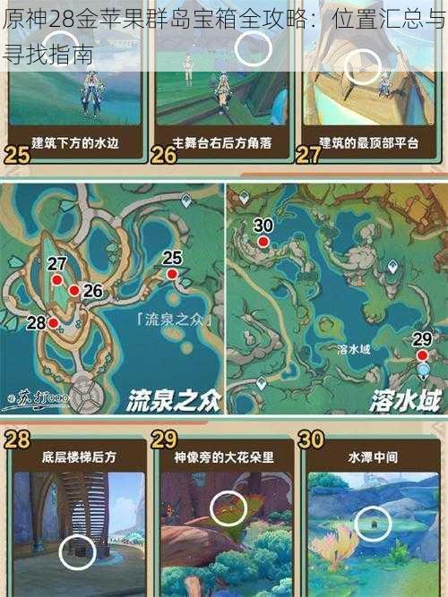 原神28金苹果群岛宝箱全攻略:位置汇总与寻找指南