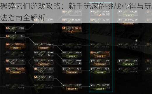 碾碎它们游戏攻略:新手玩家的挑战心得与玩法指南全解析